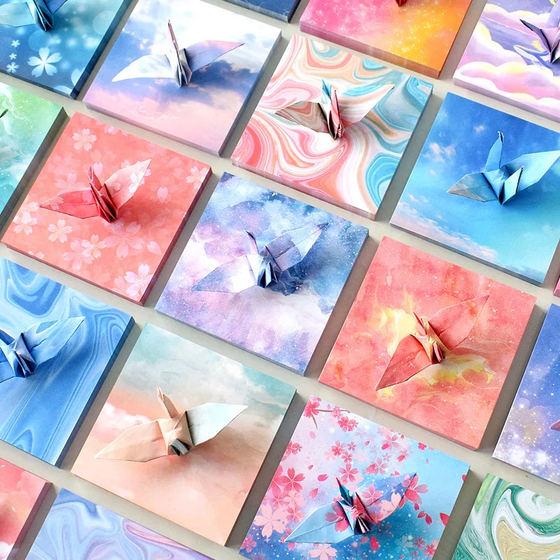 Pattern Tissue Paper - 400pcs Colorful Starry Sky Origami Paper