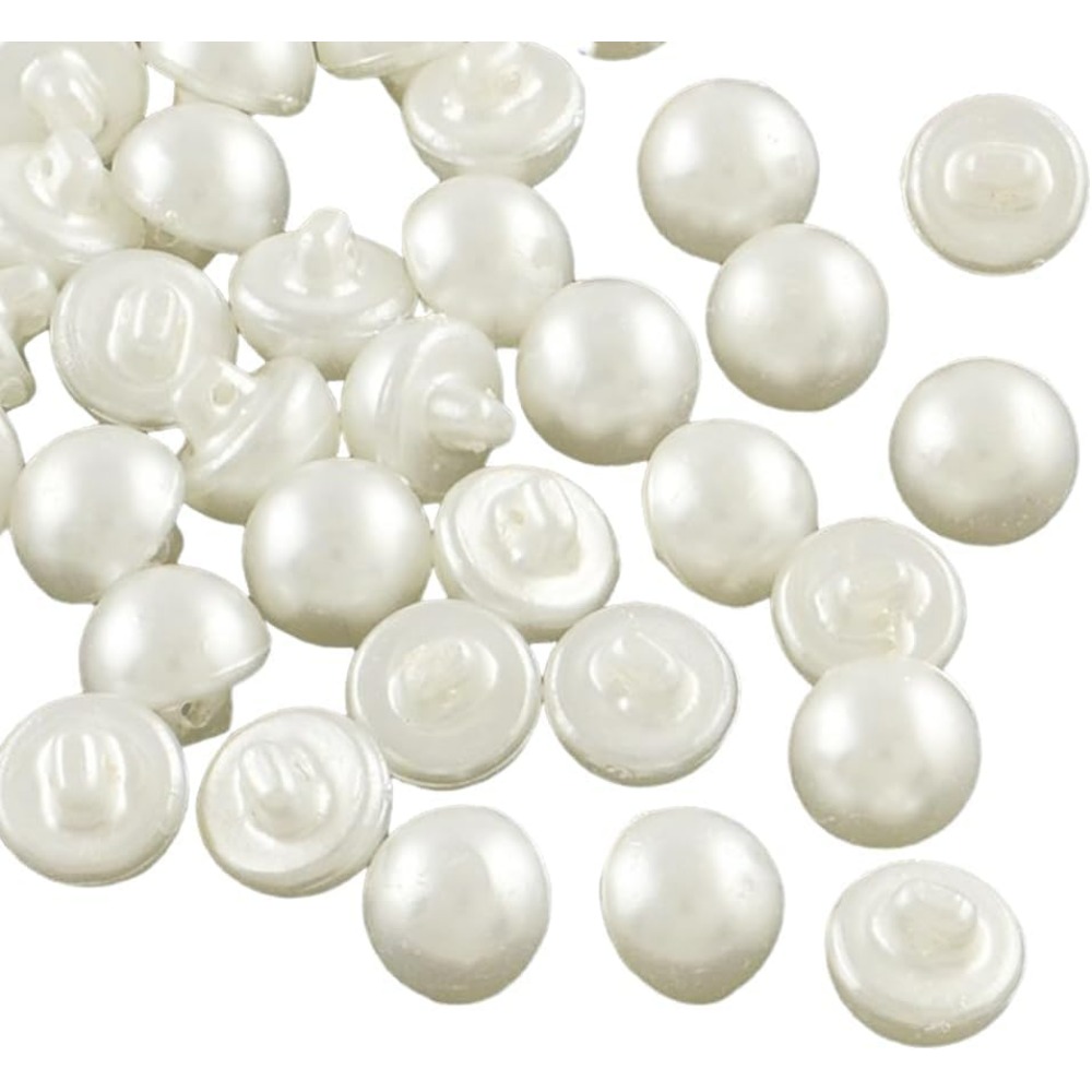 Sewing Kit - 12MM 100 Pcs 1 Hole Beige