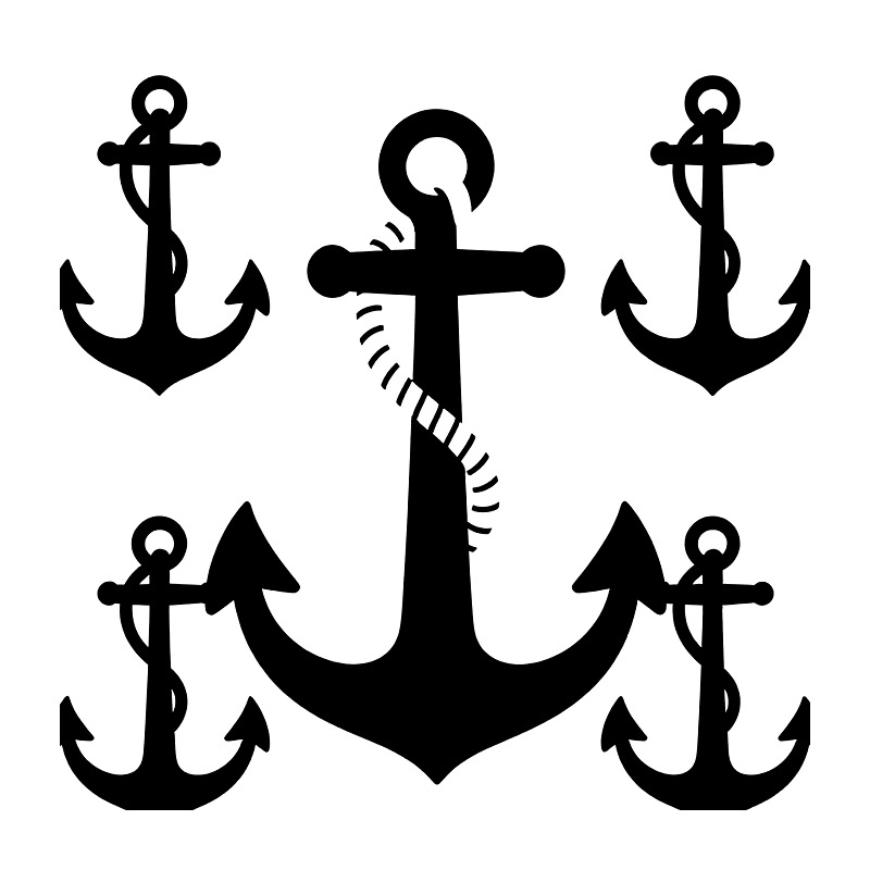 Iron On Patch - Vintage Anchor Heat Transfer Vinyl HTV