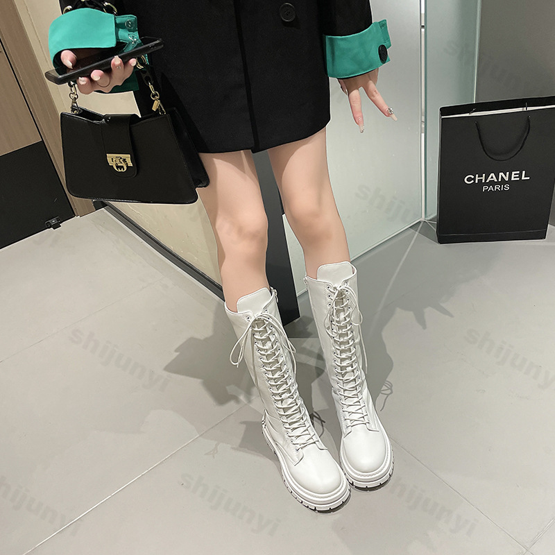 Women Knight's Boots Platform  - Sewing Cloth recension och pris