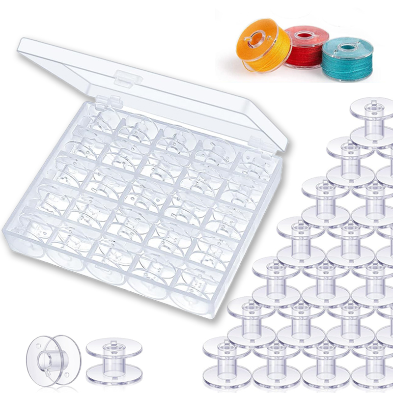 25pcs Home Sewing Machine Bott - Bobbin Organizer Box recension och pris