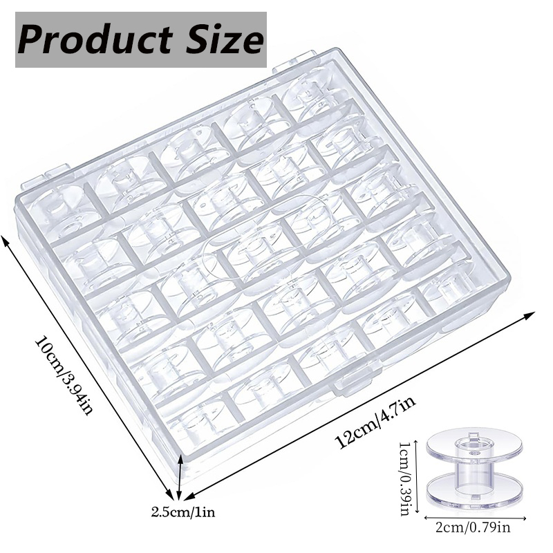 25pcs Home Sewing Machine Bott - Bobbin Organizer Box recension och pris