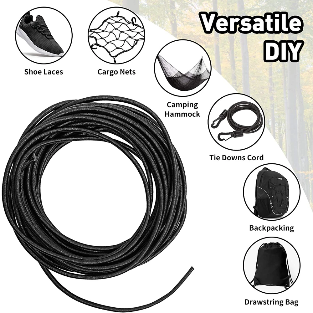 3/4/5/6/8MM Black Strong Elast - Sewing Tas recension och pris