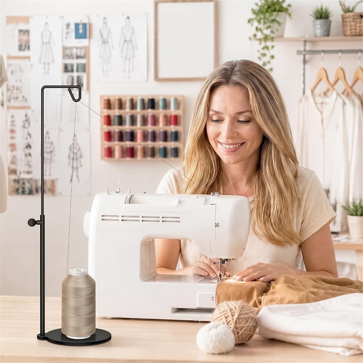 Adjustable Cone Thread Stand S - Serger Thread Cone recension och pris