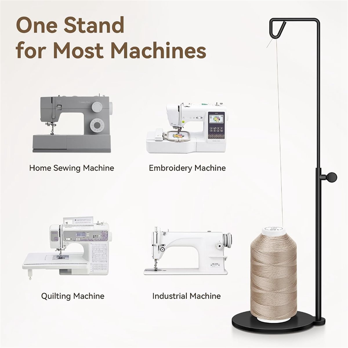 Adjustable Cone Thread Stand S - Serger Thread Cone recension och pris