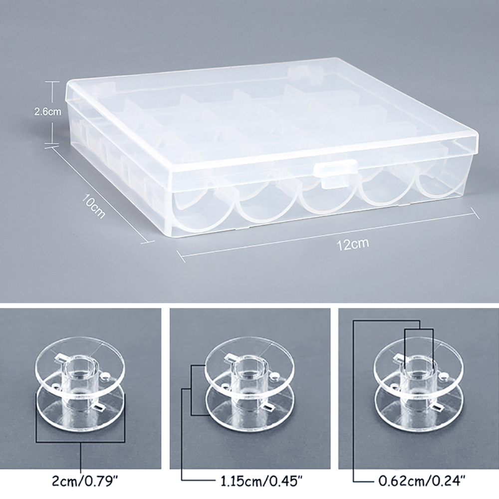 25Pcs/Set Plastic Threads Bobb - Bobbin Organizer Box recension och pris