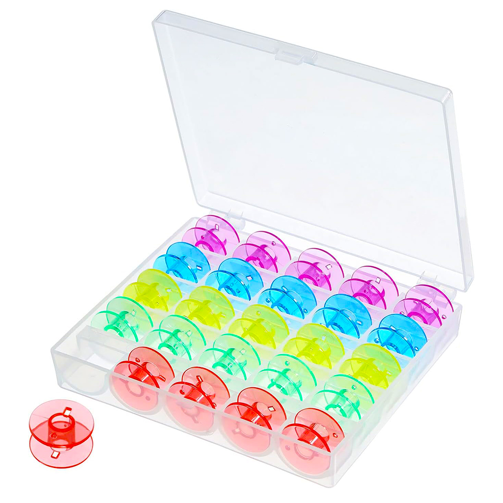 25Pcs/Set Plastic Threads Bobb - Bobbin Organizer Box recension och pris