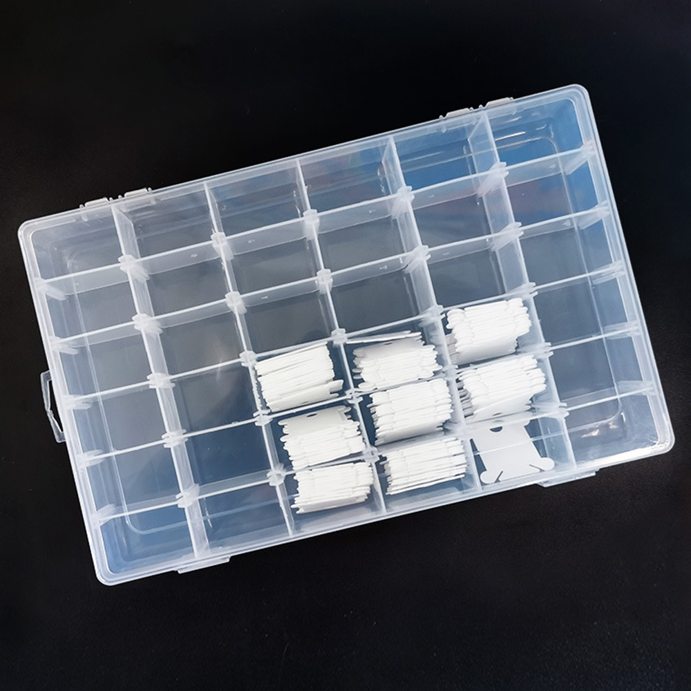 J1UL1N 36 Grids Plastic Embroi - Bobbin Organizer Box recension och pris