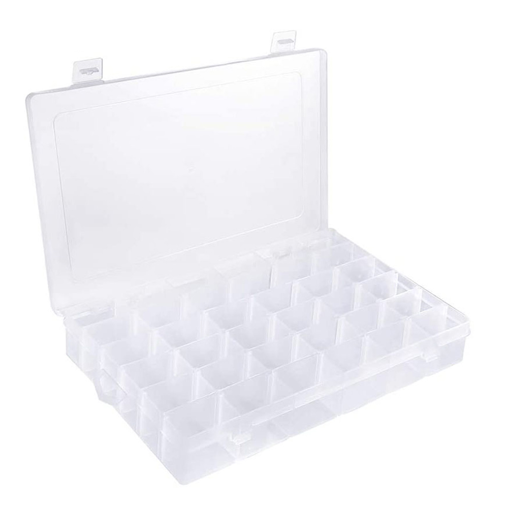 J1UL1N 36 Grids Plastic Embroi - Bobbin Organizer Box recension och pris