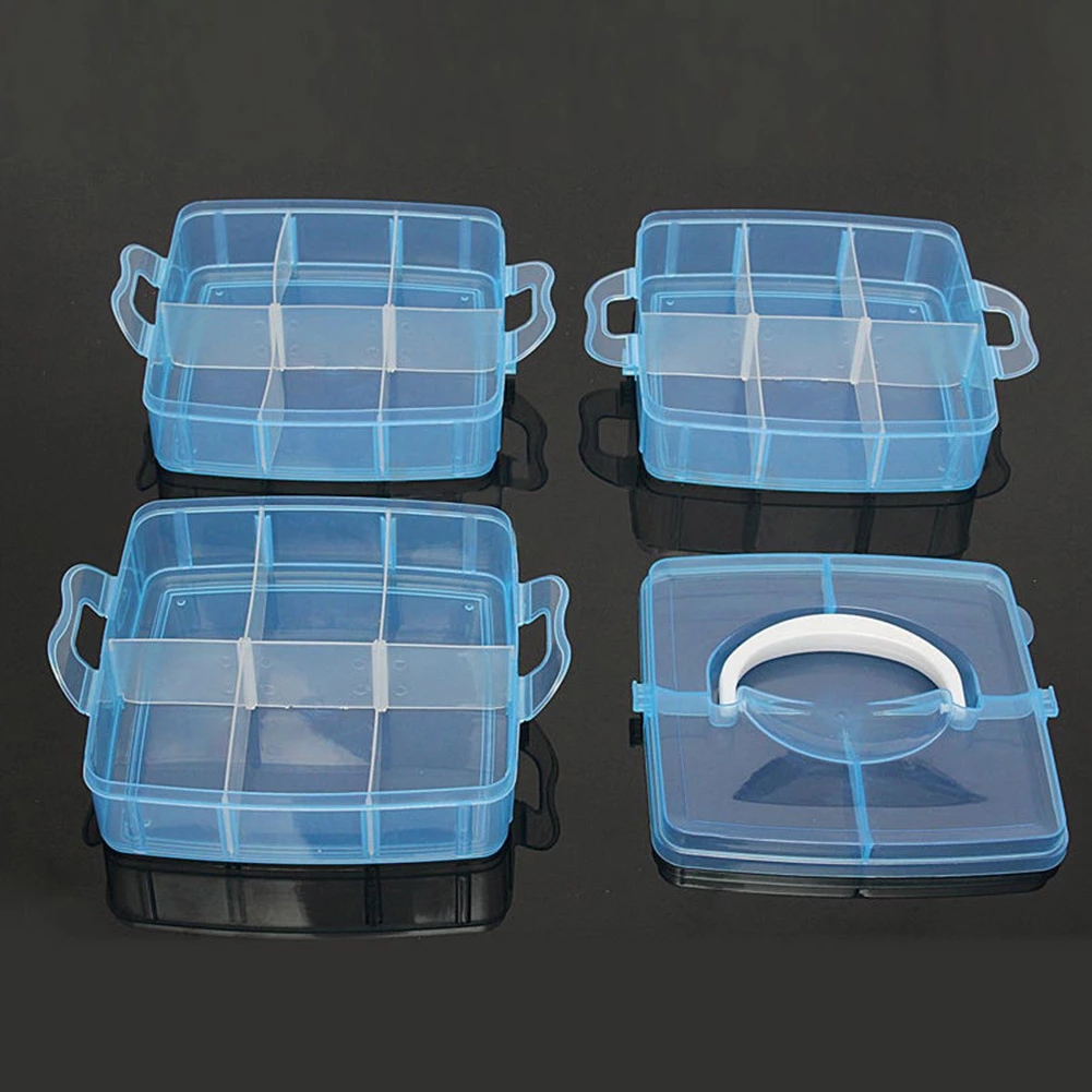 3 Layers 18 Compartments Plast - Bobbin Organizer Box recension och pris