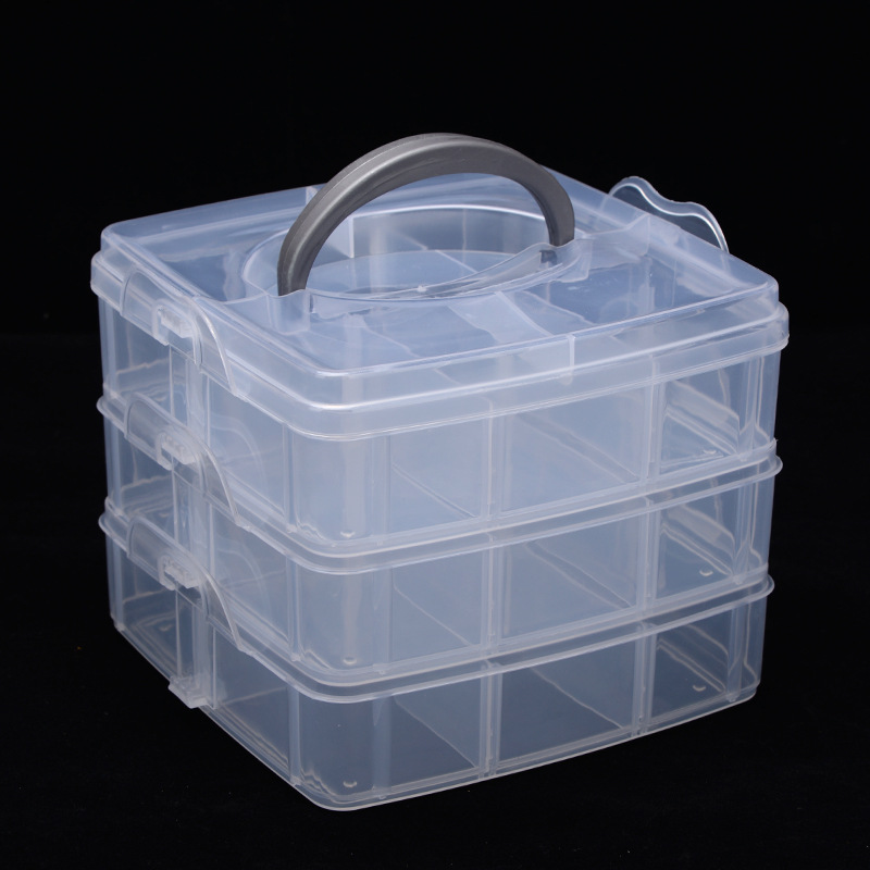 3 Layers 18 Compartments Plast - Bobbin Organizer Box recension och pris