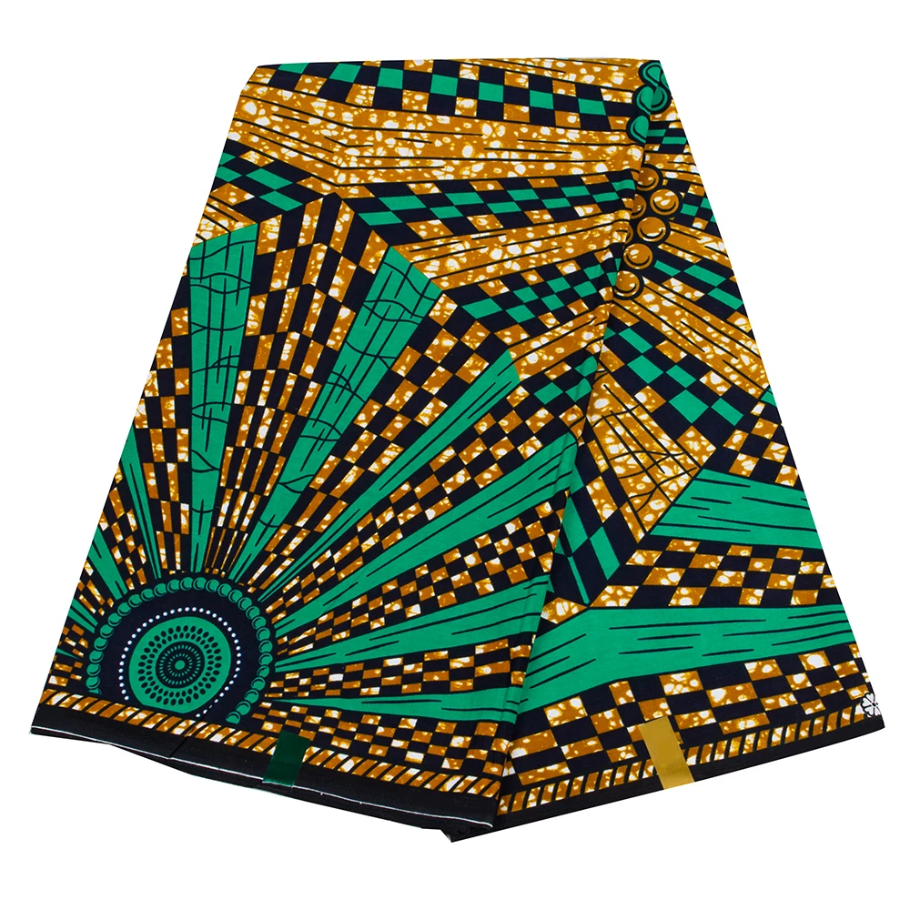 African Fabric 3/6Yards Cotton - Sewing Batik recension och pris