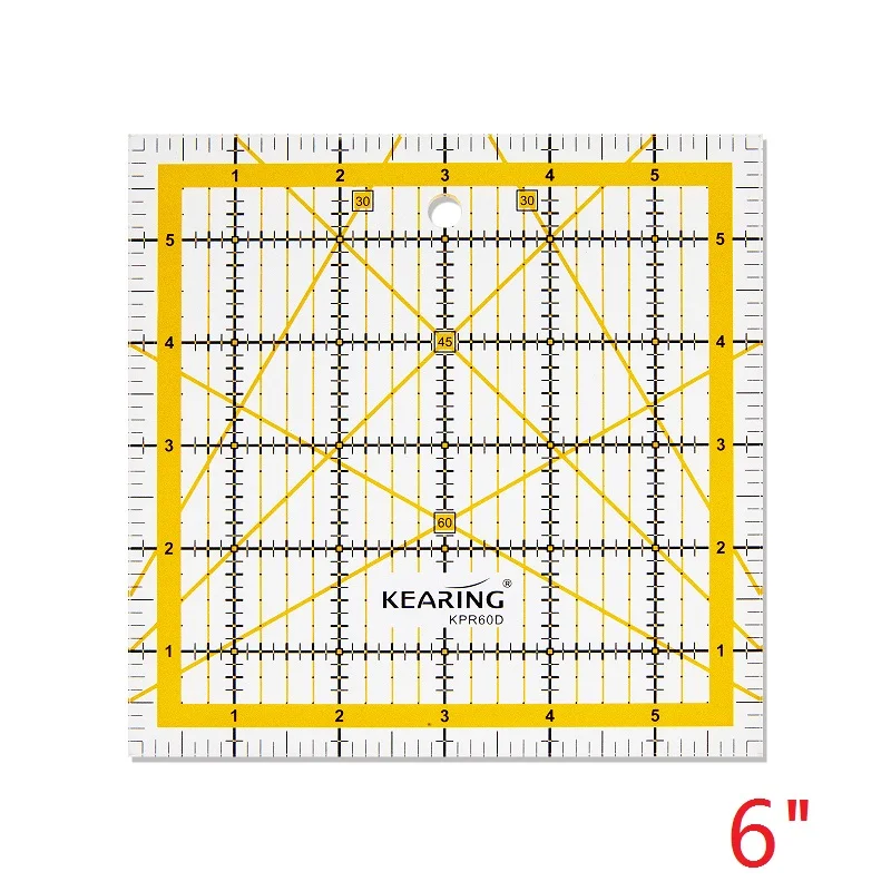 1pc Square Acrylic Sewing Rule - Quilting Ruler Square recension och pris