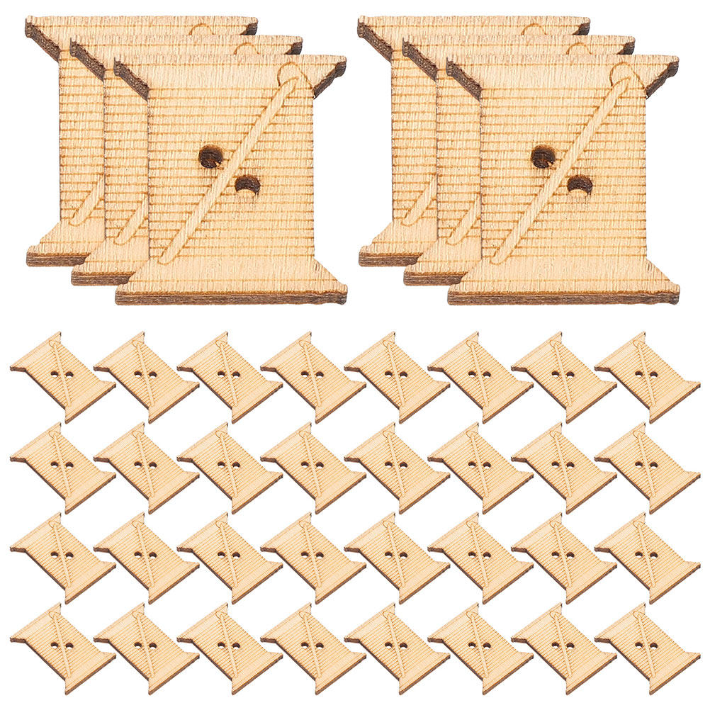 100Pcs Wooden Embroidery Floss - Bobbin Organizer Box recension och pris