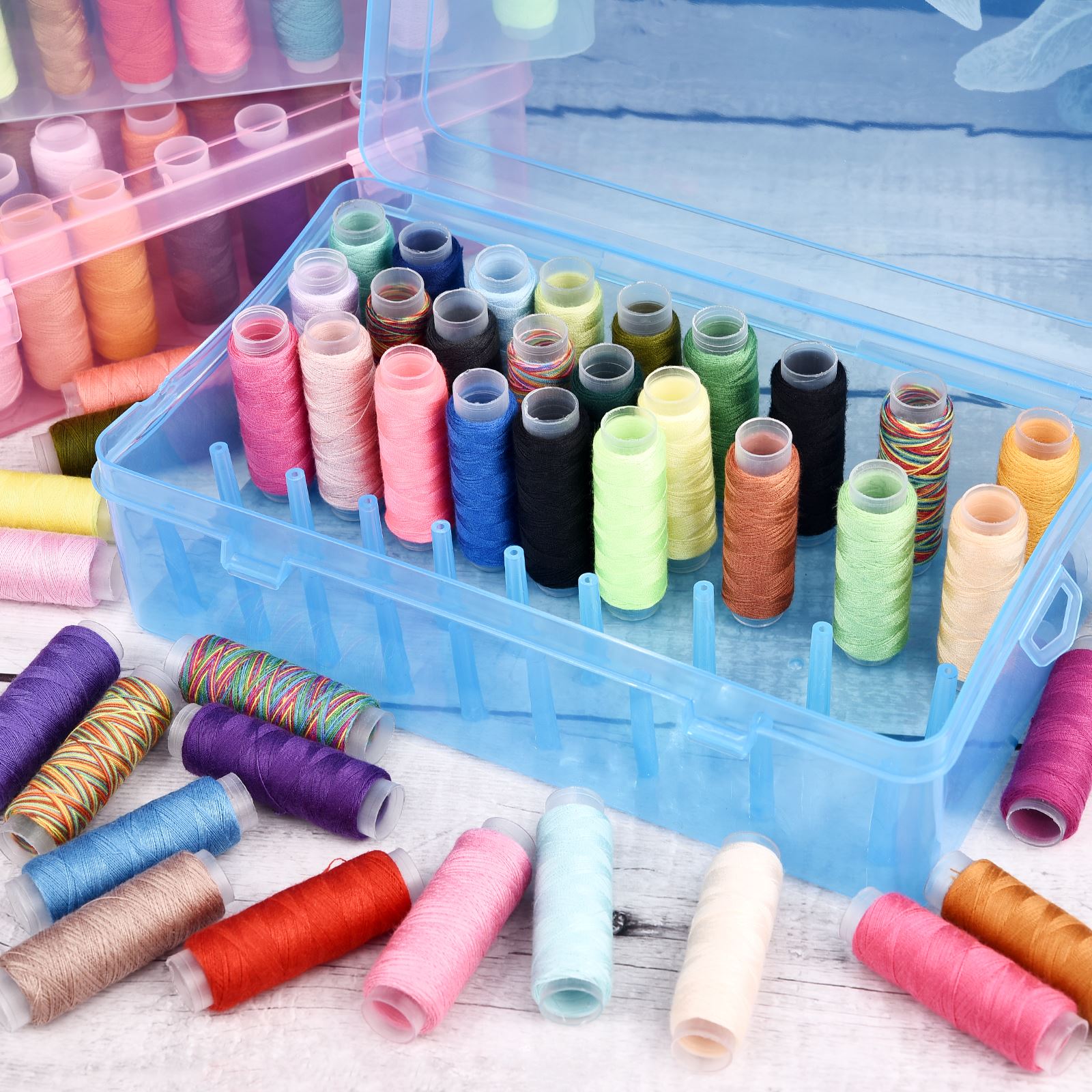 42 Axis Sewing Threads Box Bob - Bobbin Organizer Box recension och pris