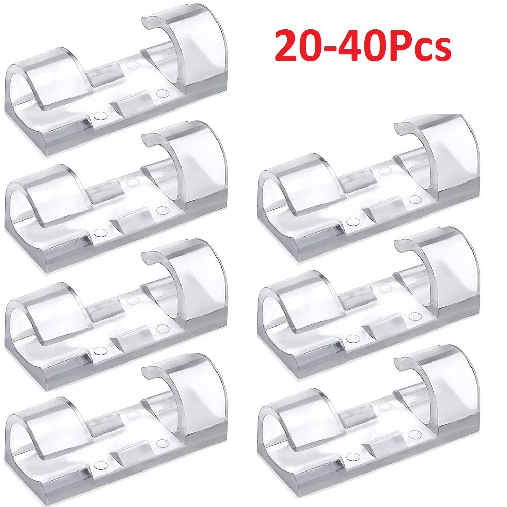 40PCS Cable Organizer Clips Ca - Bobbin Organizer Box recension och pris