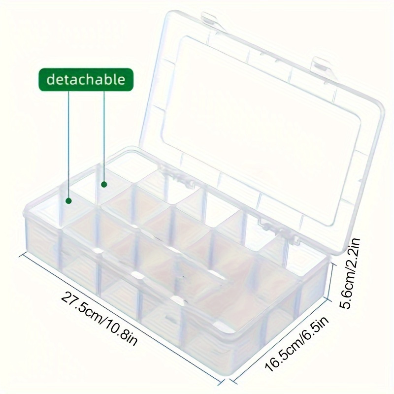 Portable 15-Compartment Sewing - Bobbin Organizer Box recension och pris