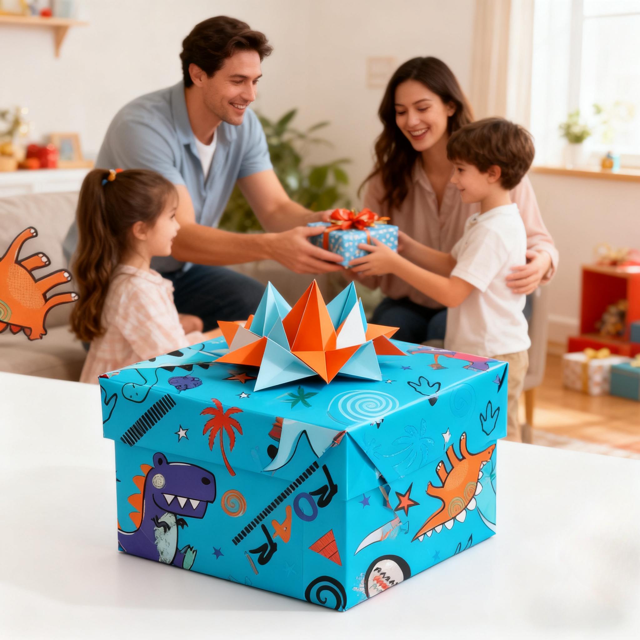 1 Roll Blue Gift Wrapping Pape - Pattern Tissue Paper recension och pris