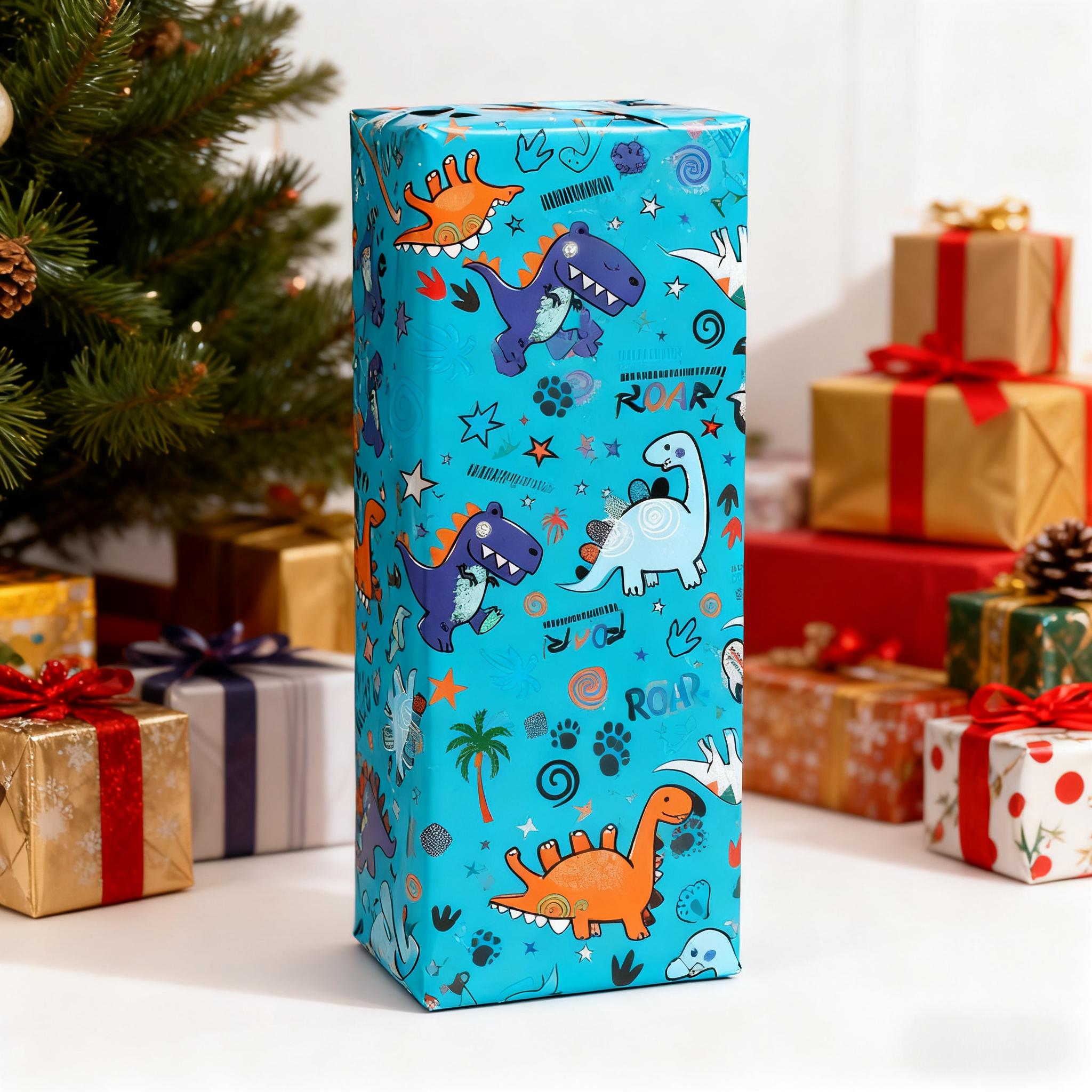 1 Roll Blue Gift Wrapping Pape - Pattern Tissue Paper recension och pris