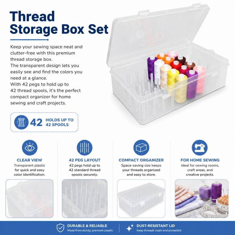 Sewing Thread Storage Box 42 S - Bobbin Organizer Box recension och pris