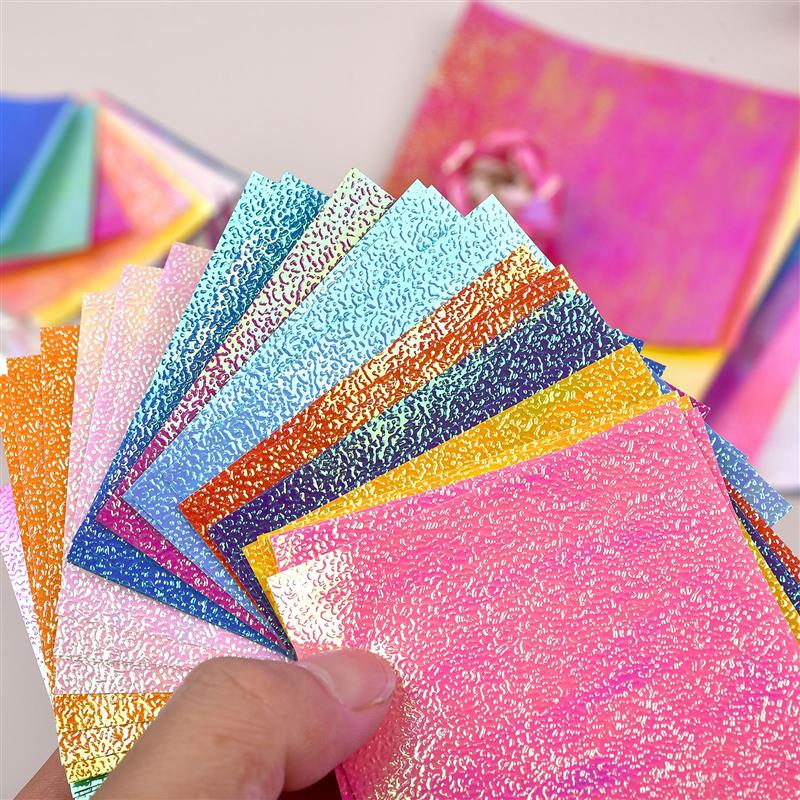 50pcs Glittering Origami Paper - Pattern Tissue Paper recension och pris