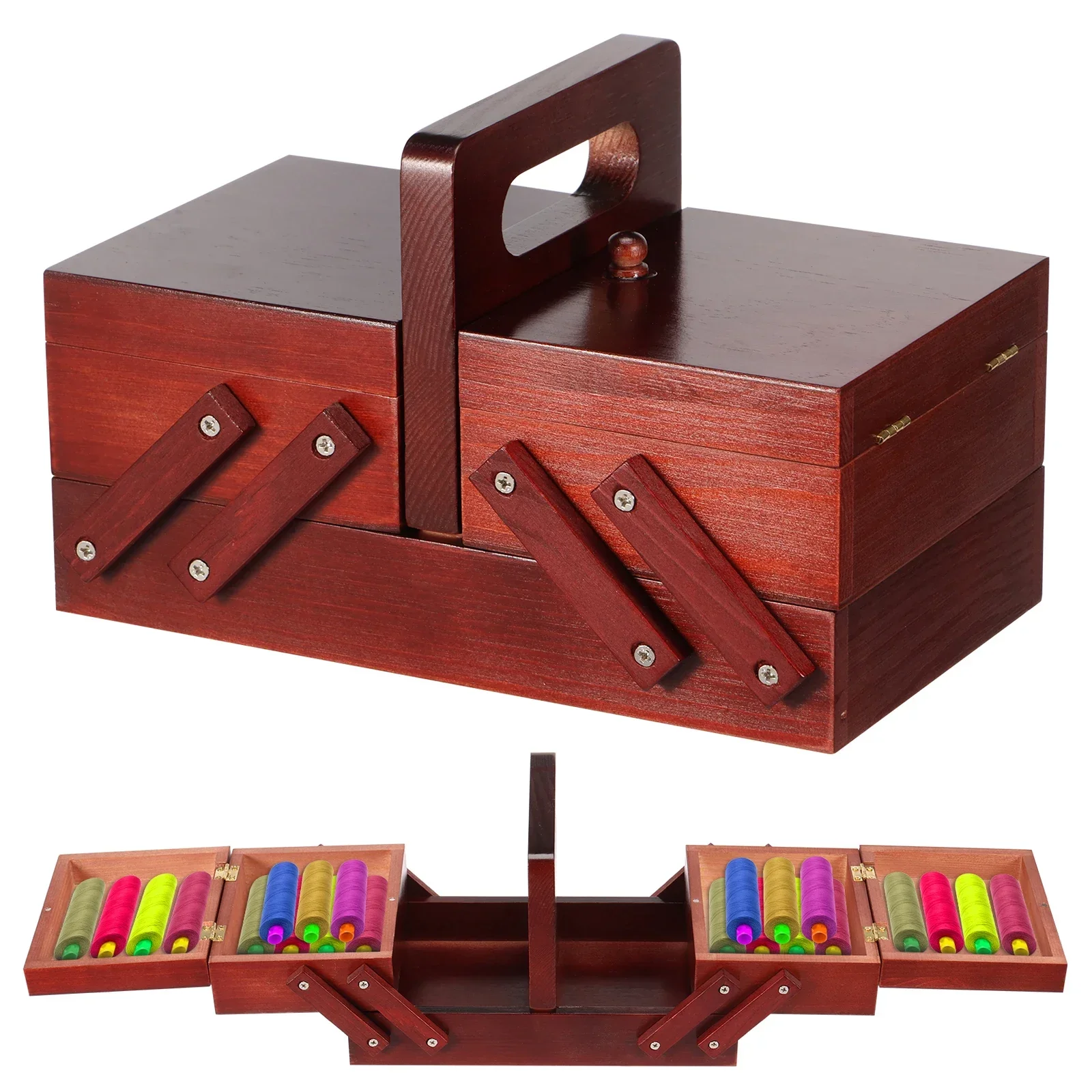 Expandable Sewing Thread Box W - Bobbin Organizer Box recension och pris
