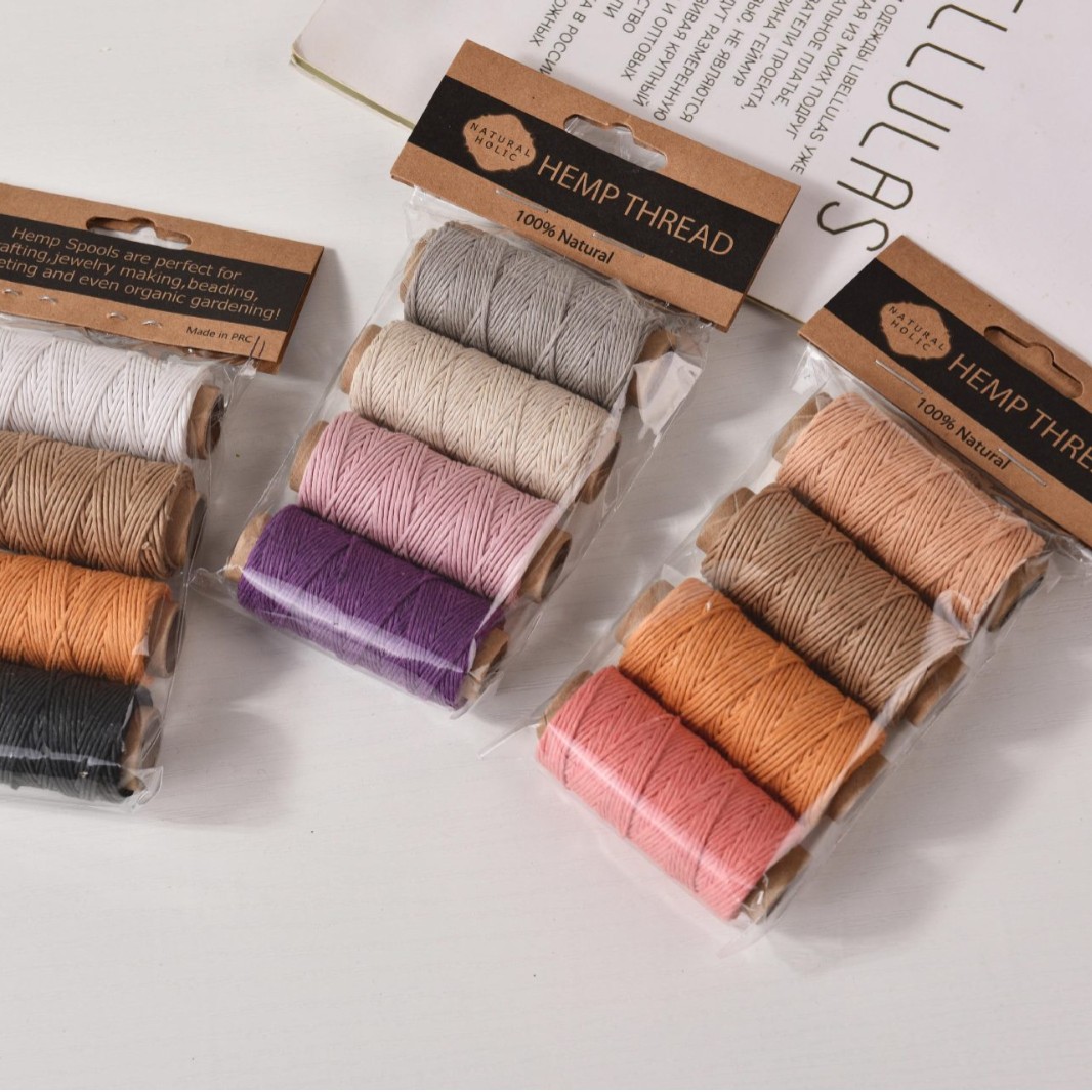 4pcs Colorful Hemp Waxed Threa - Sewing Thread In Textile recension och pris