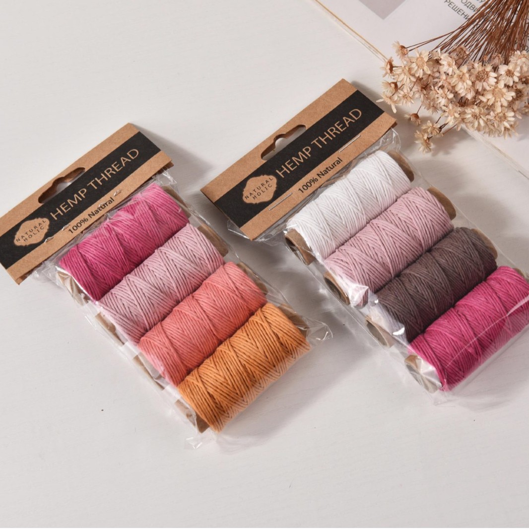 4pcs Colorful Hemp Waxed Threa - Sewing Thread In Textile recension och pris