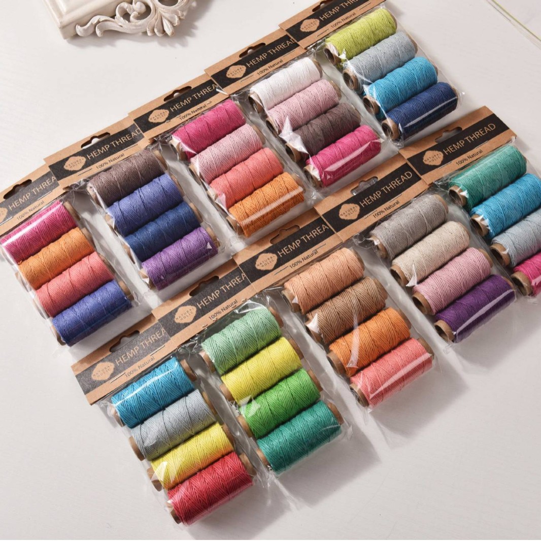 4pcs Colorful Hemp Waxed Threa - Sewing Thread In Textile recension och pris