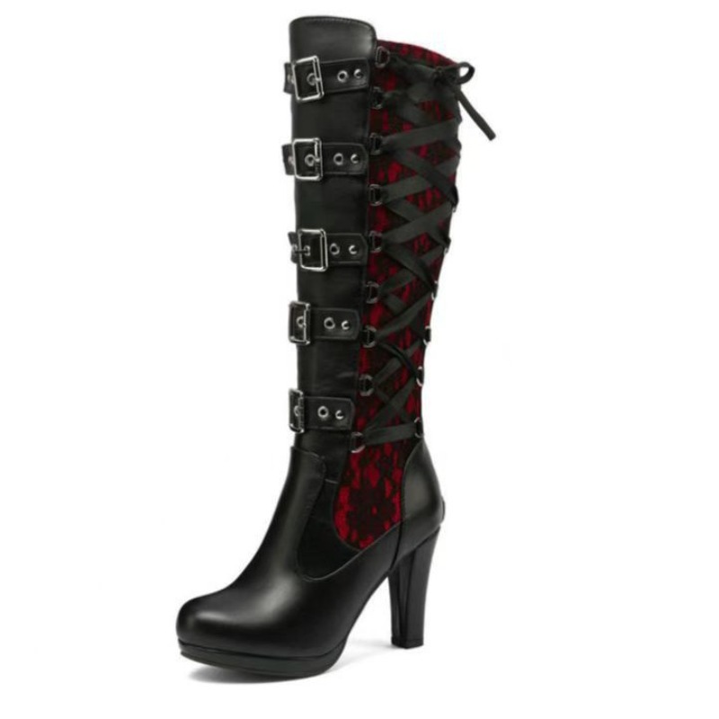 Punk Gothic Style Women's Knee - Sewing Cloth recension och pris