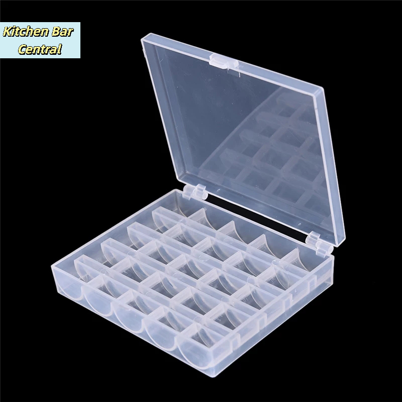 【25 Spools Empty Bobbins Sewin - Bobbin Organizer Box recension och pris