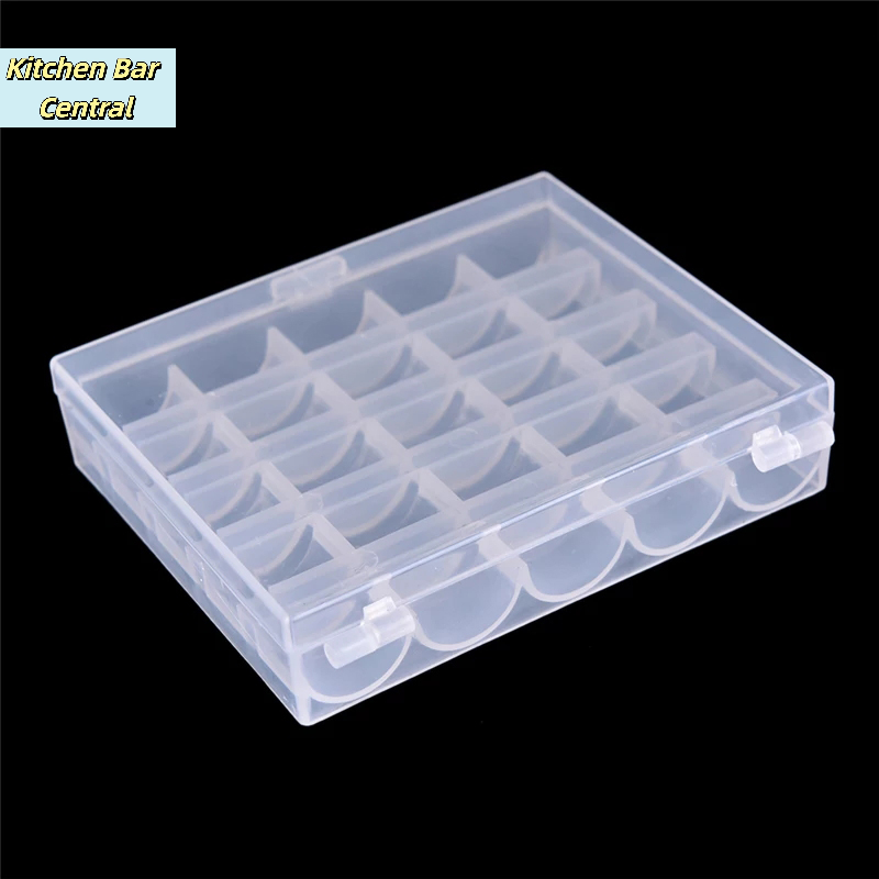 【25 Spools Empty Bobbins Sewin - Bobbin Organizer Box recension och pris
