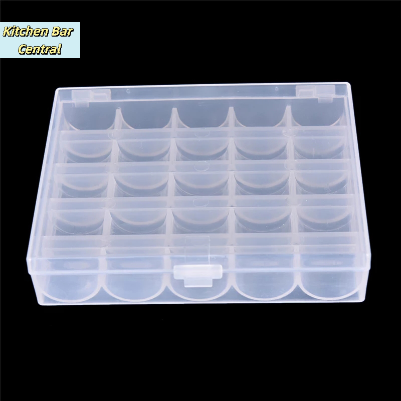 【25 Spools Empty Bobbins Sewin - Bobbin Organizer Box recension och pris