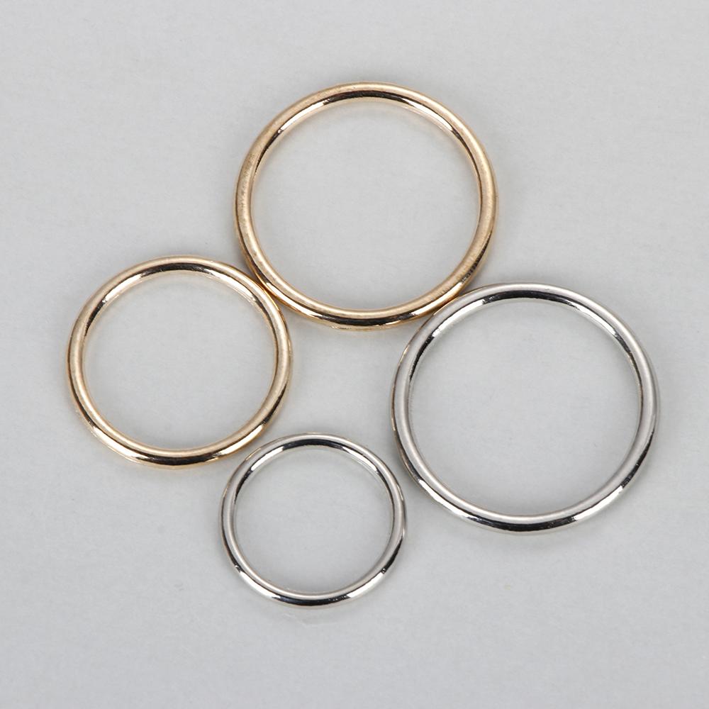 10Pcs Metal O Ring Silver Gold - Sewing Tas recension och pris