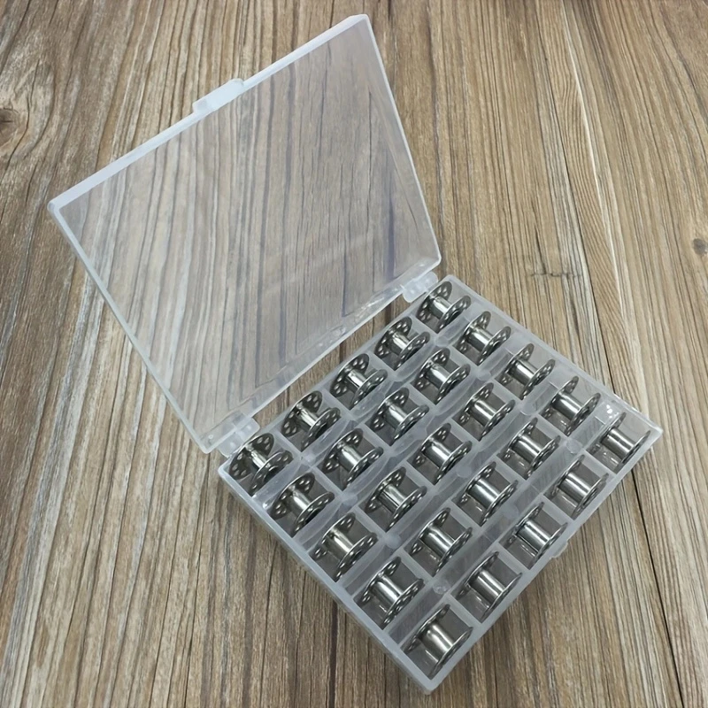 25Pcs/Set Empty Bobbins Sewing - Bobbin Organizer Box recension och pris