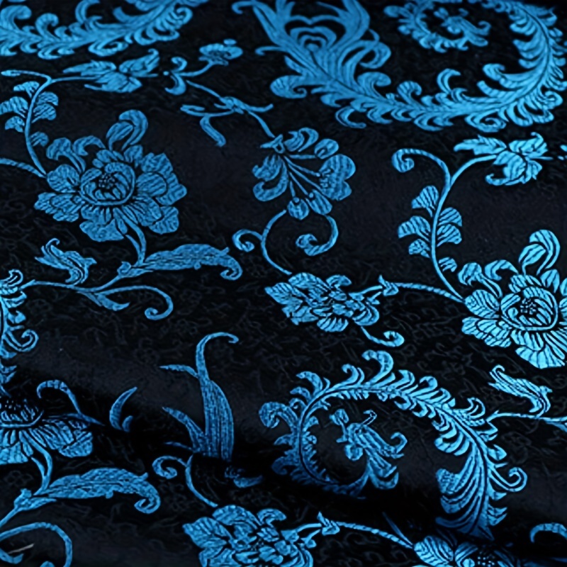 3D Blue Phoenix Tail Brocade F - Sewing Cloth recension och pris
