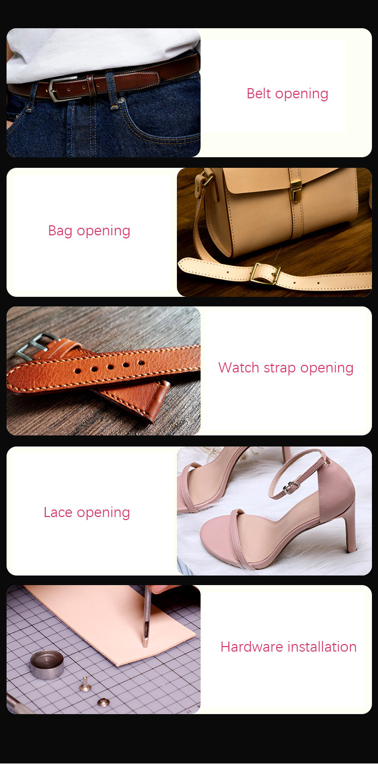 6Pcs/Set Leather Hole Punching - Sewing Tas recension och pris