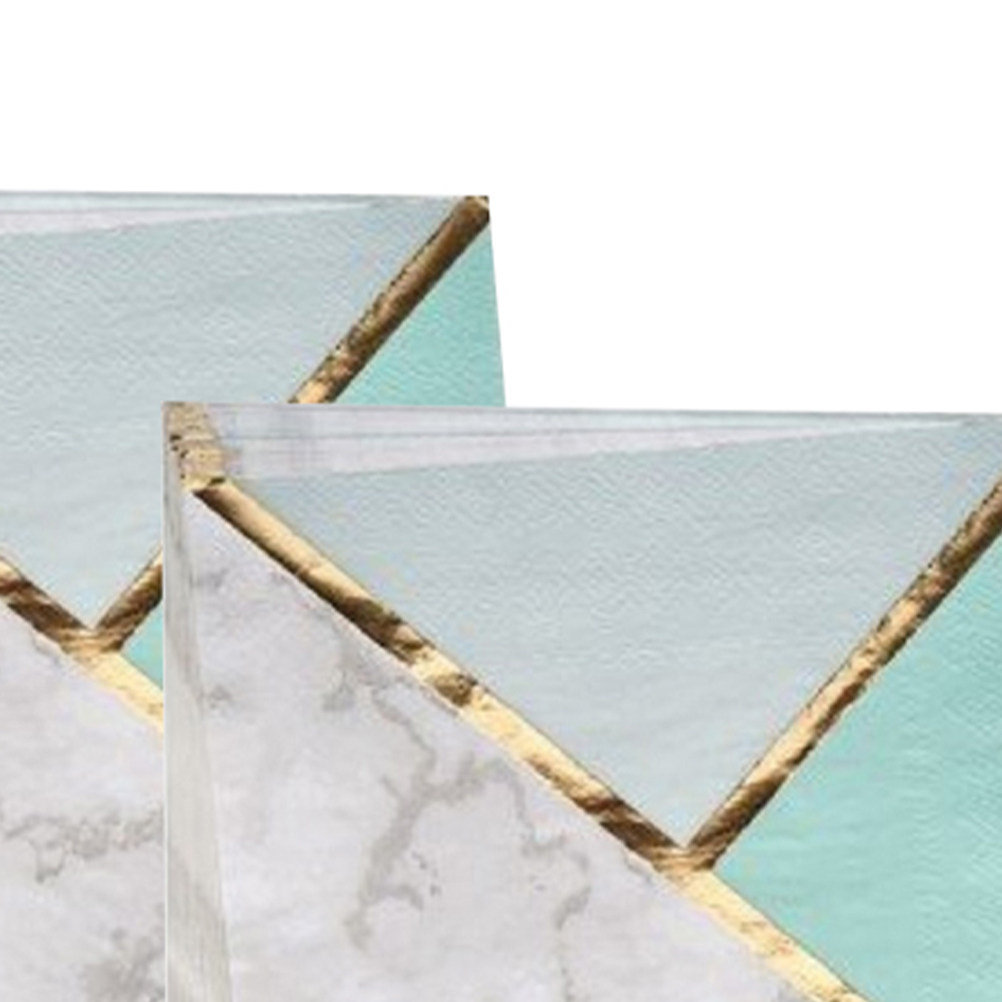 16Pcs Mint Green Bronzing Patt - Pattern Tissue Paper recension och pris