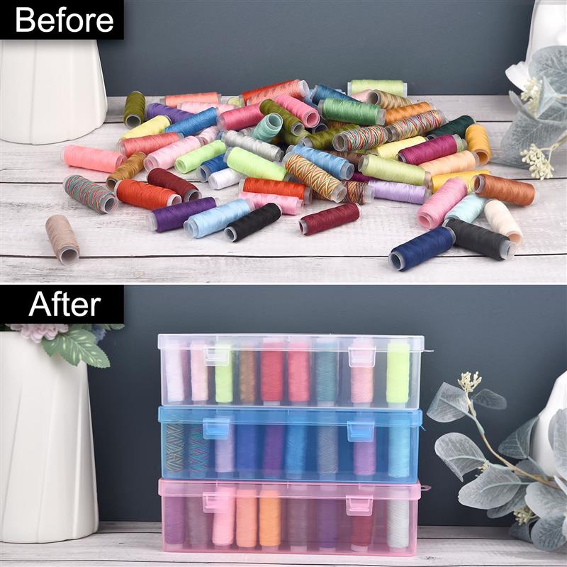 New 42 Axis Sewing Thread Stor - Bobbin Organizer Box recension och pris