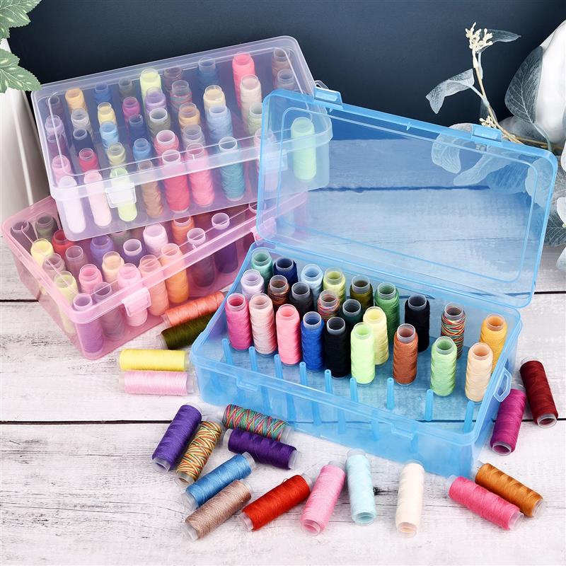New 42 Axis Sewing Thread Stor - Bobbin Organizer Box recension och pris