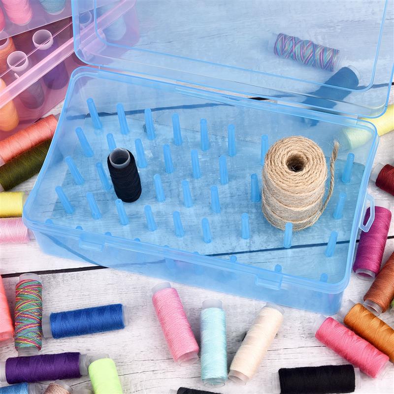 New 42 Axis Sewing Thread Stor - Bobbin Organizer Box recension och pris